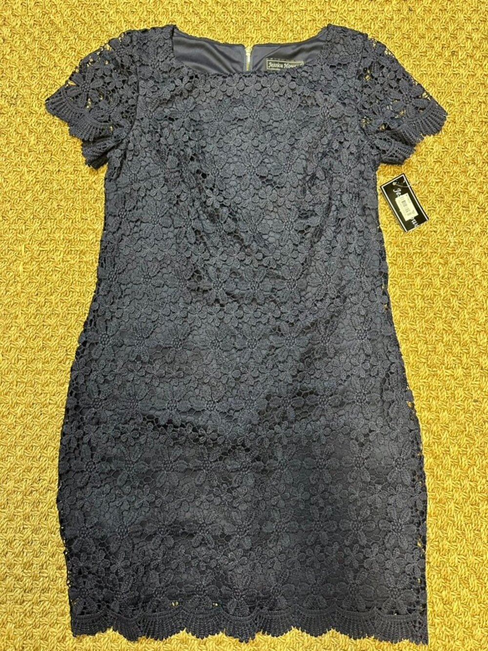 JESSICA HOWARD DRESS NAVY LACE NWT